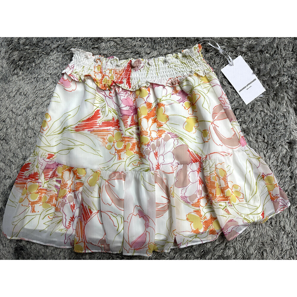 Amanda Uprichard Women's Renata Floral Mini Skirt In Chesapeake Size S $139